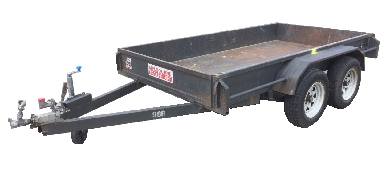 double axle box trailer 10' x 5' Melbourne Trailer Hire